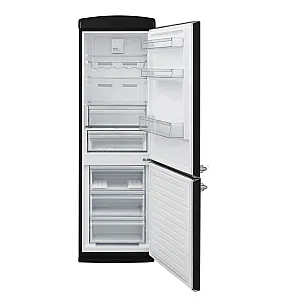 Combina frigorifica, Studio Casa, Retro, H 190 cm, 330 l, tehnologie No-Frost, deschidere dreapta, panou control LED, functie congelare rapida, mod eco, iluminat interior, negru Combina frigorifica, Studio Casa, Retro, H 190 cm, 330 l, tehnologie No-Frost, deschidere dreapta, panou control LED, functie congelare rapida, mod eco, iluminat interior, negru