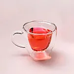 Cana din sticla cu perete dublu, model Love, 250 ml - Studiocasa.ro