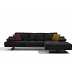 Coltar premium Angel Black, cu mecanism modular, 110 × 320 x 200 cm, negru inchis - Studiocasa.ro