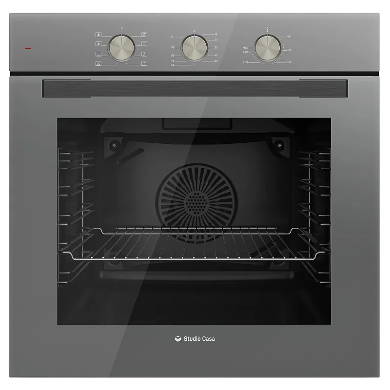 Cuptor electric incorporabil Studio Casa FE660 Parma Glass Grey, 8 functii, Ventilator, Timer mecanic, Sticla gri Cuptor electric incorporabil Studio Casa FE660 Parma Glass Grey, 8 functii, Ventilator, Timer mecanic, Sticla gri - Studiocasa.ro