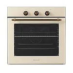 Cuptor electric incorporabil rustic Studio Casa Viva Parma Glass Beige, 8 functii, Ventilator, Grill, Clasa A, Sticla beige - Studiocasa.ro