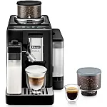 Espressor automat De’Longhi Rivelia EXAM440.55.B, 0132215472, 1450W, 18 tipuri de bauturi, 19 bari, 2 recipiente pentru boabe, Tehnologie Bean Adapt, Carafa de lapte cu tehnologie LatteCrema Hot, Negru - Studiocasa.ro