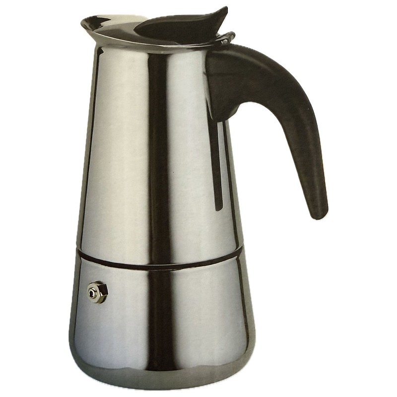 Espressor pentru Aragaz Moka, capacitate 6 cesti, Inox, 300 ml, Argintiu - Studiocasa.ro