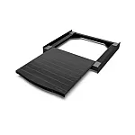 Kit universal de suprapunere a masinii de spalat si a uscatorului de rufe + suport retractabil, Meliconi. Torre Black - Studiocasa.ro