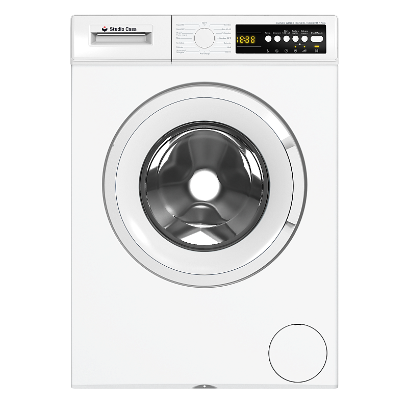 Masina De Spalat Rufe Studio Casa, Bianco WMLED1207NEW, 7 Kg, 1200 Rpm, Clasa Eficienta Energetica A, Alb - Studiocasa.ro