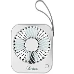 Mini Ventilator de Masă – Mini Ventilator Portabil cu Baterie și Priză USB – Mâner din Piele Ecologică – Ventilator Personal cu Înclinare Reglabilă și 4 Pale – Diametru 10 cm - Studiocasa.ro