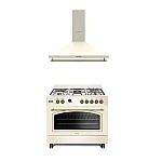 Pachet Aragaz Fe90/60 Avena + Hota Tosca Turbo Beige 90Cm - Studiocasa.ro