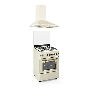 Pachet Aragaz rustic Studio Casa Viva Sierra 60 x 60 cm, Cuptor Gaz+ Ventilatie Turbo, 4 ochiuri gaz, Rotisor, Grill gaz, Gratare fonta, Crem +Hota decorativa 60 cm Onda Retro Pachet Aragaz rustic Studio Casa Viva Sierra 60 x 60 cm, Cuptor Gaz+ Ventilatie Turbo, 4 ochiuri gaz, Rotisor, Grill gaz, Gratare fonta, Crem +Hota decorativa 60 cm Onda Retro