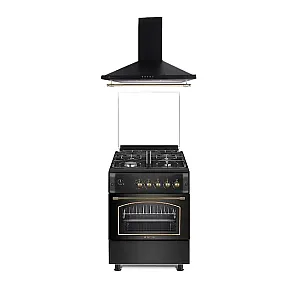 Pachet Aragaz rustic Studio Casa Viva Sierra 60 x 60 cm, Cuptor Gaz+ Ventilatie Turbo, 4 ochiuri gaz, Rotisor, Grill gaz, Gratare fonta, Negru antracit+Hota decorativa 60 cm Onda Retro Pachet Aragaz rustic Studio Casa Viva Sierra 60 x 60 cm, Cuptor Gaz+ Ventilatie Turbo, 4 ochiuri gaz, Rotisor, Grill gaz, Gratare fonta, Negru antracit+Hota decorativa 60 cm Onda Retro