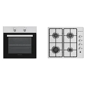Pachet Cuptor incorporabil Studio Casa Mirage  FE606 X, Electric,72 l, Clasa A, Inox + Plita incorporabila Studio Casa PG 60, Gaz, 4 arzatoare, Aprindere electrica, Inox
