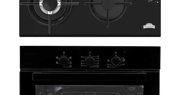 Pachet cuptor incorporabil electric si plita gaz Nuova Cucina