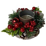 Decoratiune de masa Craciun, cu suport pentru lumanari, 12 cm - Studiocasa.ro