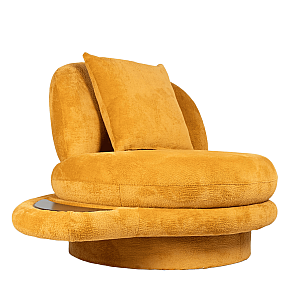 Fotoliu rotativ cu masuta incorporata Venice  Bergere, plus, 105 x 90 x 77 cm, Angel 55, Galben  Mustar  Fotoliu rotativ cu masuta incorporata Venice  Bergere, plus, 105 x 90 x 77 cm, Angel 55, Galben  Mustar