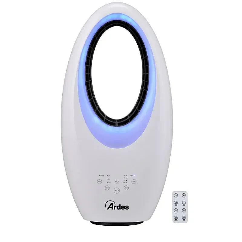 Ventilator Fara Elice AR5BL1B  Muna, Ardes, 3 Viteze, Display Led, Telecomanda, Timer 7.5 H, Comenzi Touch, Lumina Nocturna Led 4 culori - Studiocasa.ro