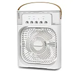 Ventilator portabil 3 in 1 cu pulverizare: racorire, umidificare si iluminare in 7 culori - Studiocasa.ro