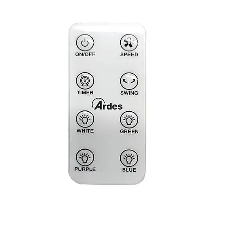 Ventilator Fara Elice AR5BL1B  Muna, Ardes, 3 Viteze, Display Led, Telecomanda, Timer 7.5 H, Comenzi Touch, Lumina Nocturna Led 4 culori - Studiocasa.ro