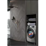 Suport universal  Base Move Black, pentru masina de spalat si alte aparate, cu roti si frane,MeliconI - Studiocasa.ro