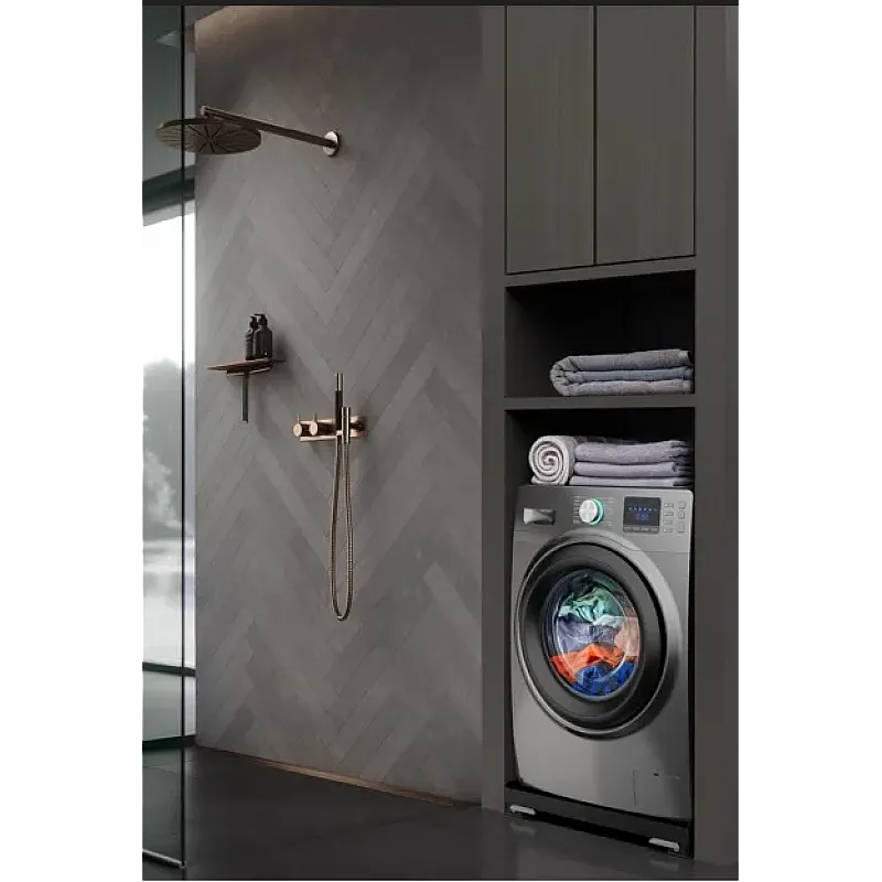 Suport universal  Base Move Black, pentru masina de spalat si alte aparate, cu roti si frane,MeliconI - Studiocasa.ro