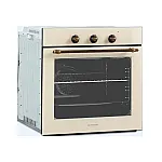 Cuptor electric incorporabil rustic Studio Casa Viva Parma Glass Beige, 8 functii, Ventilator, Grill, Clasa A, Sticla beige - Studiocasa.ro