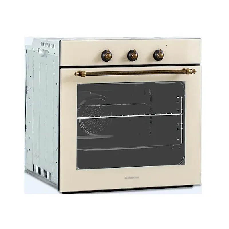 Cuptor electric incorporabil rustic Studio Casa Viva Parma Glass Beige, 8 functii, Ventilator, Grill, Clasa A, Sticla beige - Studiocasa.ro