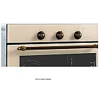 Cuptor electric incorporabil rustic Studio Casa Viva Parma Glass Beige, 8 functii, Ventilator, Grill, Clasa A, Sticla beige - Studiocasa.ro
