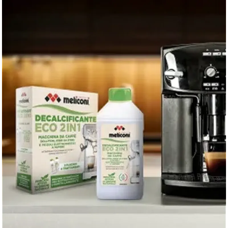 Decalcifiant pentru espressoare 2 in 1 Meliconi- 2x250ml (4 decalcifieri) - Studiocasa.ro