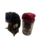 Aspirator vertical 2 in 1 TRIA CYCLONIC, Studio Casa, filtru hepa, 600 Wati, 800ml, Negru/Rosu - Studiocasa.ro