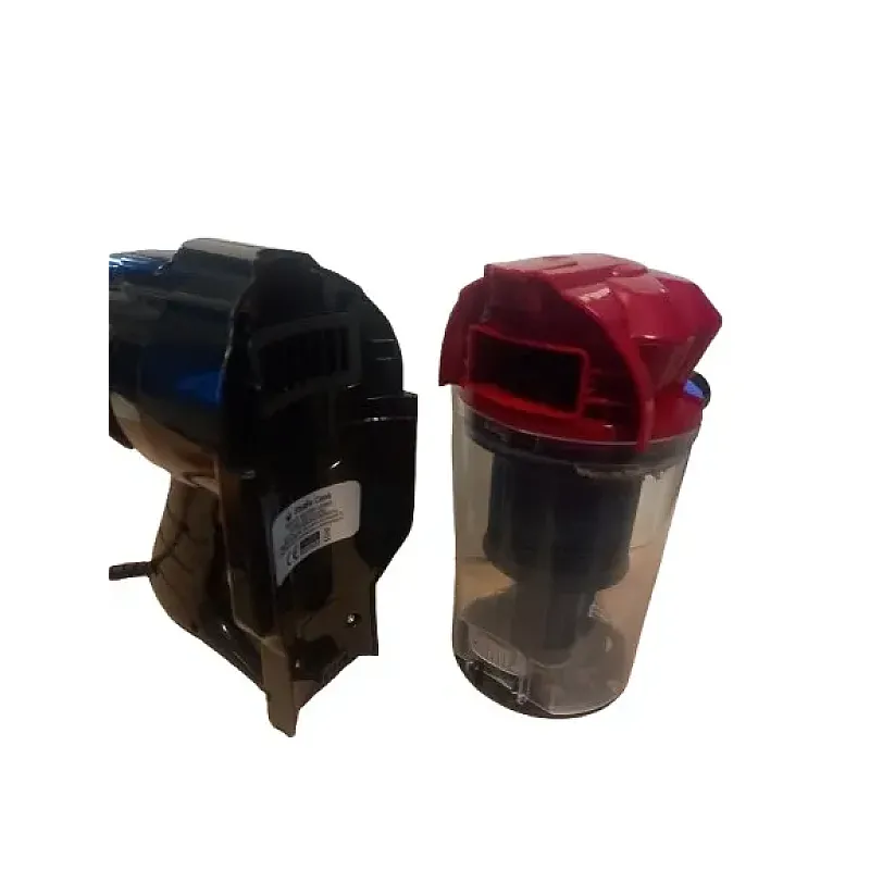 Aspirator vertical 2 in 1 TRIA CYCLONIC, Studio Casa, filtru hepa, 600 Wati, 800ml, Negru/Rosu - Studiocasa.ro