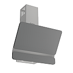 Hota decorativa Studio Casa Dual Plane Grey, 60 cm, 1 Motor Tubo, Putere de absorbtie 400 m3/h, Metal si sticla gri - Studiocasa.ro