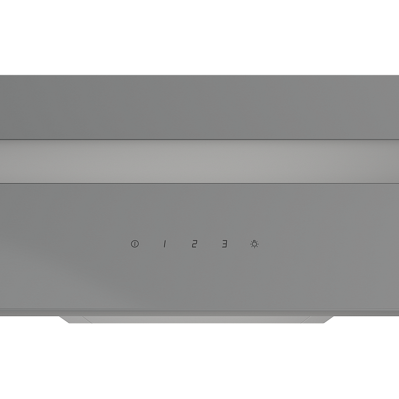 Hota decorativa Studio Casa Dual Plane Grey, 60 cm, 1 Motor Tubo, Putere de absorbtie 400 m3/h, Metal si sticla gri - Studiocasa.ro