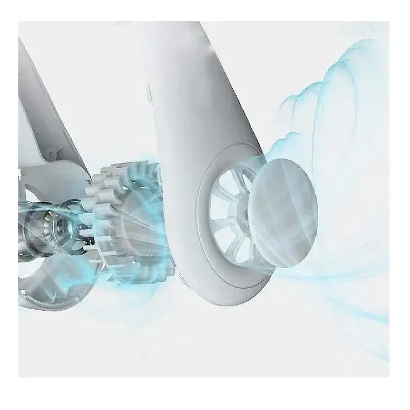 Ventilator portabil pentru gat, Arrango, 3 trepte de viteza, acumulatori, Pliabil, incarcare USB, Alb - Studiocasa.ro