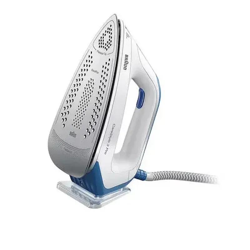 Statie de calcat BRAUN CareStyle 3 Pro IS3157BL, 2400W, 460g/min, 2l, talpa Eloxal, alb-albastru - Studiocasa.ro