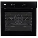 Pachet cuptor electric incorporabil și plită gaz Nuova Cucina, 60 cm, 5 funcții, ventilator, negru - Studiocasa.ro