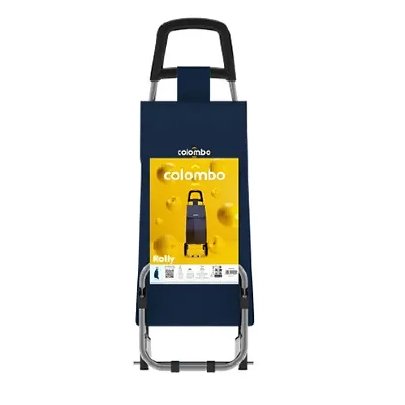 Carucior pentru cumparaturi, 40L, impermeabil, Rolley Blue Colombo, 25 kg - Studiocasa.ro
