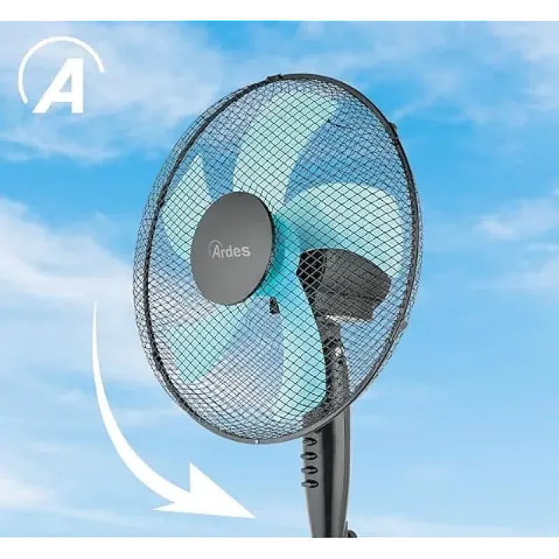 Ventilator cu picior 40cm, Ardes, AR5ST40PN, 3 viteze - Studiocasa.ro