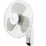 Ventilator de perete Ø 40 cm, cu plasă, oscilație automată. Putere 50W și 3 viteze cu telecomandă, programare funcționare 7,5 ore cu mod de somn. AR5W40RW, ARDES - Studiocasa.ro