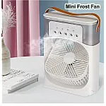Ventilator portabil 3 in 1 cu pulverizare: racorire, umidificare si iluminare in 7 culori - Studiocasa.ro