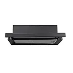 Pachet Aragaz rustic Studio Casa Viva Sierra 60 x 60 cm, Cuptor Gaz+ Ventilatie Turbo, 4 ochiuri gaz, Rotisor, Grill gaz, Gratare fonta, Negru antracit +Hota incorporabila telescopica Studio Casa Wind Turbo Black - Studiocasa.ro