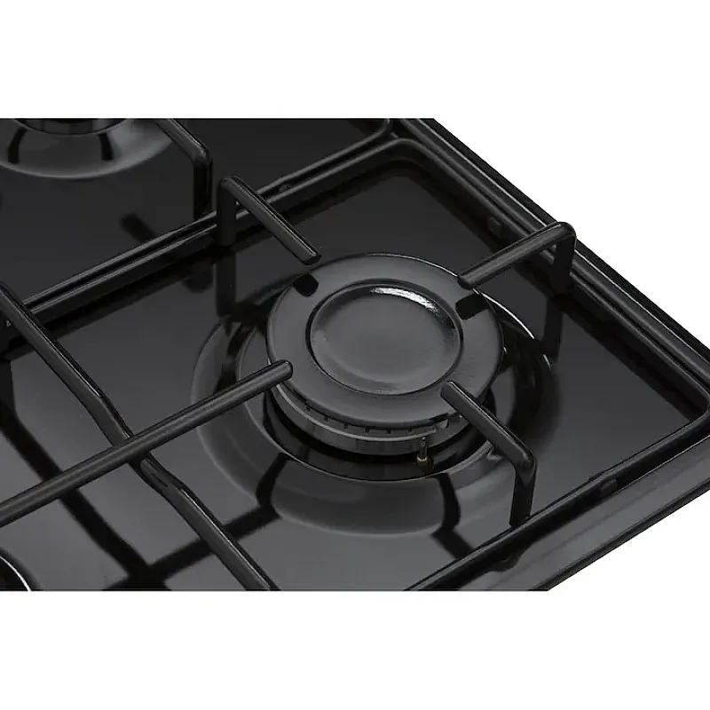 Pachet cuptor electric, plita gaz si hota telescopica Wind Iseo Black Studio Casa, 56 l, Clasa energetica A, 6 functii, 4 arzatoare gaz, Negru - Studiocasa.ro