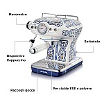 Espressor Ariete, Vintage 1389A, 850W, 15Bar, Capri - Studiocasa.ro