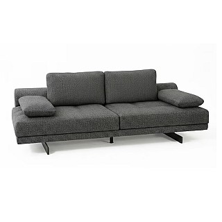 Canapea modulara extensibila premium Oscar, cu mecanism reglabil pentru sezut si brate, 240 × 105 × 80 cm, neagra