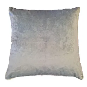 Fata de perna 45 x 45 cm Velvet Gri deschis, Catifea