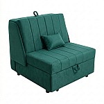 Fotoliu Pat Extensibil  Pek  Minuetto Smart Living, Verde, Studio Casa - Studiocasa.ro