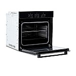 Pachet Cuptor electric incorporabil Nuova Cucina, 60 cm, sticlă neagră, 6 funcții, curățare catalitică, Clasa A + Plita pe gaz Studio Casa PG660 ISEO Black, 4 arzatoare gaz+Hota incorporabila telescopica Studio Casa Iseo New Black - Studiocasa.ro