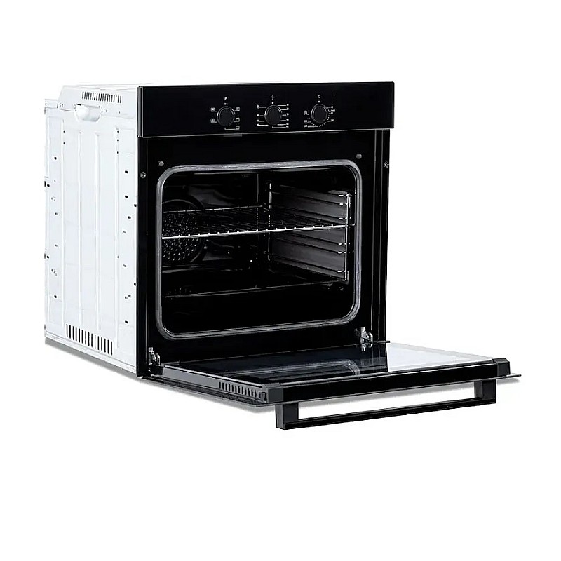 Pachet Cuptor electric incorporabil Nuova Cucina, 60 cm, sticlă neagră, 6 funcții, curățare catalitică, Clasa A + Plita pe gaz Studio Casa PG660 ISEO Black, 4 arzatoare gaz+Hota incorporabila telescopica Studio Casa Iseo New Black - Studiocasa.ro