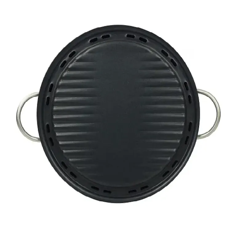 Tigaie Grill fara fum Flonal, NON SMOKE, 30cm, 2 piese, Grill cu recipient de apa - Studiocasa.ro