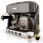 Resigilat Espressor Del Caffe Coffeeshot 3 In 1 , 15 Bari, 1.25 L, Functie Spumare, Programare, Negru/Inox - Studiocasa.ro
