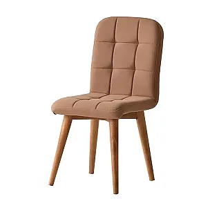Resigilat Scaun Elite Lux Smart Living Studio Casa, Cadru Lemn, Material textil, Picioare lemn, Maro