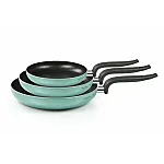 Set 3 tigai Flonal, The Wall, dimensiune 20/24/28cm, Turcoaz - Studiocasa.ro