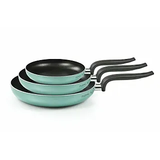 Set 3 tigai Flonal, The Wall, dimensiune 20/24/28cm, Turcoaz